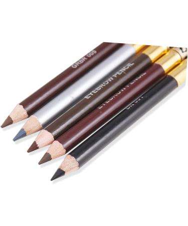 MUSISALY 2pcs Long Lasting Eyebrow Pencils Leopard Eyeliner Pencil Eyebrow Brush for Women Puff Head Wooden 1 count (Pack of 1) As Shown - Buy Online on SooperMarket.com