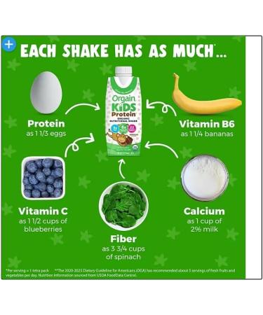 Orgain Kids Organic Grass Fed 8g Protein Nutritional Shake Chocolate 8.25 fl. oz. 244ml x 18 pk. - Buy Online on SooperMarket.com