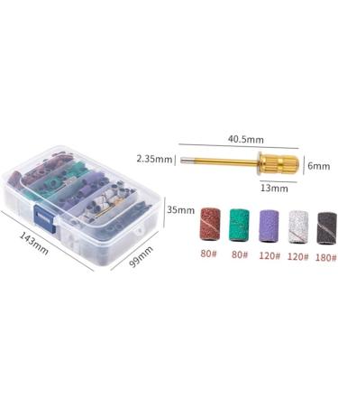 PLAFOPE 1 Set Nail Polish Set Nail Grinding Sanding Bits for Nail Drill Nail Tools Nail Polishing Band Sanding Bands for Nail Mandrel Bit for Nails Nail Bits Manicure Polishing Tape Alloy - Buy Online on SooperMarket.com