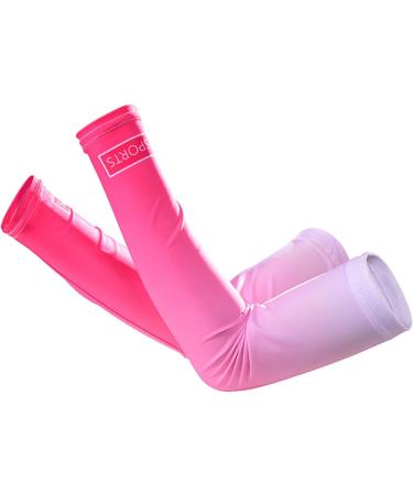WskLinft 1 Pair Arm Sleeve -pilling Breathable Fine Stitching Quick-drying Arm Sleeve for Exercise Pink - Buy Online on SooperMarket.com