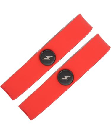 Saluaqui 2 Pack Anti-Static Wireless Negative Ion Bracelets - Washable Silicone Sports Wristbands (Red) - Buy Online on SooperMarket.com