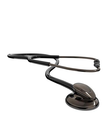 Classic Stethoscope for Nurses Doctor Single Head for Nurses EMT Student Kids for Medical and Home Use Stainless Steel Chestpiece Soft Eartips (Titanium black)