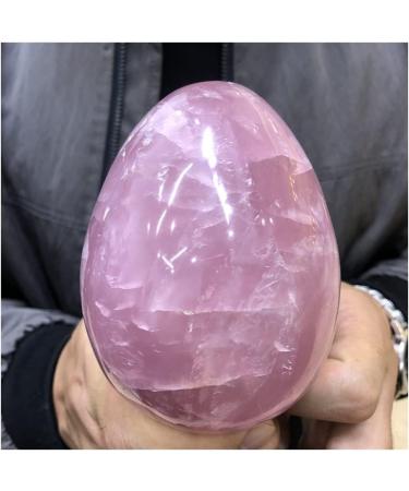 Natural Pink Rose Quartz Dragon Egg Crystal Specimen Quartz Crystal Egg 1pc kaixun (Size : 600g) - Buy Online on SooperMarket.com