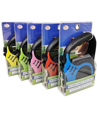 Sidewinder 360 Tangle-Free Retractable Dog Lead - Anti-Slip Handle, Easy Lock & Release - 5M Adjustable Long Leash - Strong Nylon Ribbon - Blue - Buy Online on SooperMarket.com
