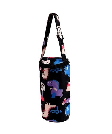 LNQ LUNIQI Insulated Baby Bottle Bags with Carrying Handle -Portable Travel Baby Feeding Bottle Bag to Keep Milk Warm Thermal Insulated Bottle Bag for Newborn Toddler (Black) Color 2