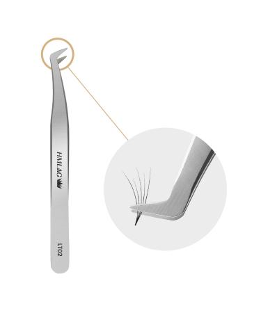LASHVIEW Lash Tweezer  High Precision Stainless Steel Volume Eyelash Tweezers  Eyelash Extension Tweezers for Profissional Grafting lash Extension  LT02