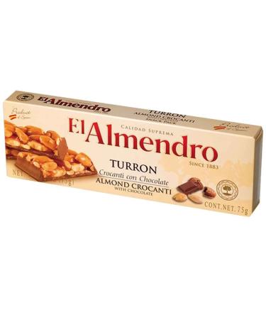 El Almendro Turron Almond with Chocolate 75g