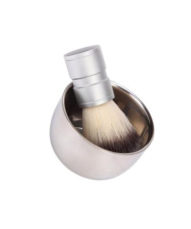 NOLITOY Shaving Bowl Shaving Brushes for Men Mens Shaving Brush Mens Shaving Cream Shaving Cream Brush Travel Shaving Cream Brush for Men Shave Cream for Men Stainless Steel Shaving Soap