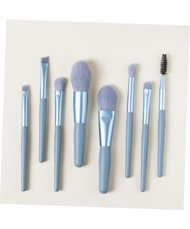BELLIFFY 8pcs Powder Brush Eyeshadow Makeup Cosmetic Face Brushes Makeup Face Brushes Facial Kit Blue Wooden - Buy Online on SooperMarket.com