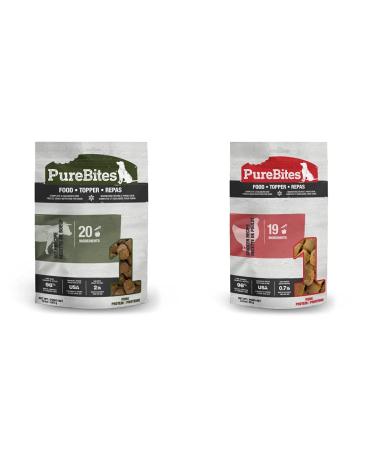 PureBites Dog Food Topper + Chicken Recipe Dog Food Topper Bundle