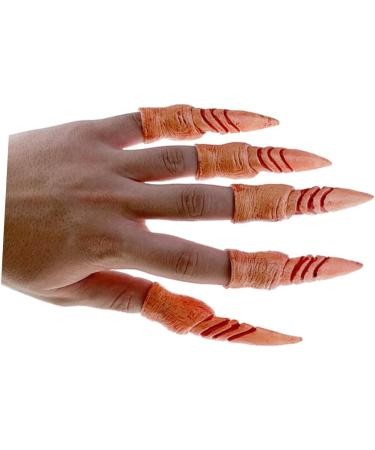 HEMOTON 4 Sets Fake Finger Nails Fake Nails Decor False Nails Spooky Nails Fake Party Nails Ghost Halloween - Buy Online on SooperMarket.com
