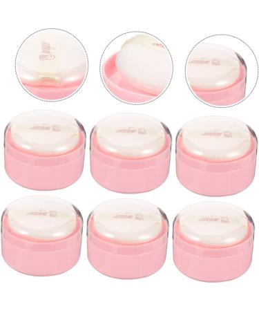 Kisangel 12 Pcs Body Powder Puff Box Baby Powders Set | Charming Pink Synthetic Sponge | Baby Powder Container 8x6cm - Pink (Pack of 2) - Buy Online on SooperMarket.com