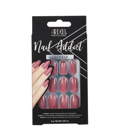 Ardell Nail Addict Artificial Nail Set Sweet Pink Glossy Rounded Press On Nails 24 Glue On Nails For An Easy Manicure