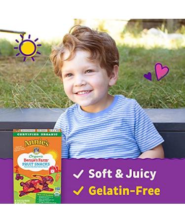 Annie's Organic Bernieâ€™s Farm Fruit Snacks - Gluten Free, 4 oz (5 ct) - Buy Online on SooperMarket.com