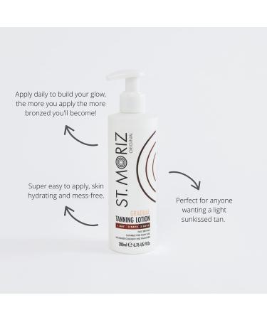 St Moriz Original Gradual Tanning Lotion 200ml - Hydrating Fake Tan Moisturiser | Light to Dark | Dermatologically Tested | Vegan & Cruelty Free - Buy Online on SooperMarket.com