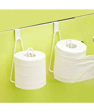 Storage rackToilet Roll Holder Over The Tank Toilet Tissue Roll Paper Holder Stand Dispenser Reserve for Bathroom Storage and Organization- White - Buy Online on SooperMarket.com