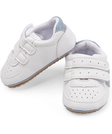Cheerful Mario Baby First Walking Shoes - Soft PU Leather, Anti Slip Sole | 6-12 Months | W Blue - Buy Online on SooperMarket.com