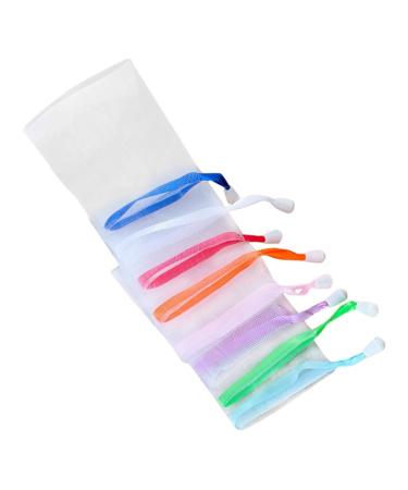 Ipetboom 10pcs Blue Braiding Ice Face Mold Soap Saver Net Handmade Tool Mouse Costume Kids Japanese Foam Net Clear Makeup Bags French Manicure Pen Bath Ball Size 2 As Shown