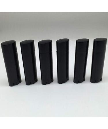 Frosted Black Deodorant Lip Balm Tubes 5ml 100 Pcs - Refillable Mini Size Containers for Travel DIY Deodorants - Buy Online on SooperMarket.com