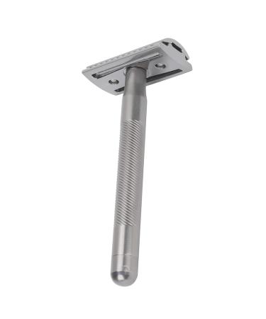 Safety Aircraft Double Edge Safety Razor | Ergonomic Brass Handle (Silver) - Buy Internationally at Your Store Name  - Buy Online on SooperMarket.com