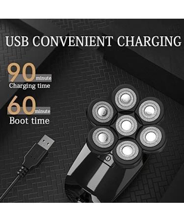 GeRRiT Electric Razor for Men - 7D Cutter Head Shaver Waterproof & Cordless Grooming Kit for Bald Heads - Buy Online on SooperMarket.com