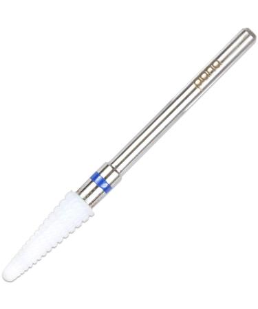 Pana Professional - Small Cone White Ceramic Bit 3/32" Shank Size - Nail Drill Bit for Dremel Machine