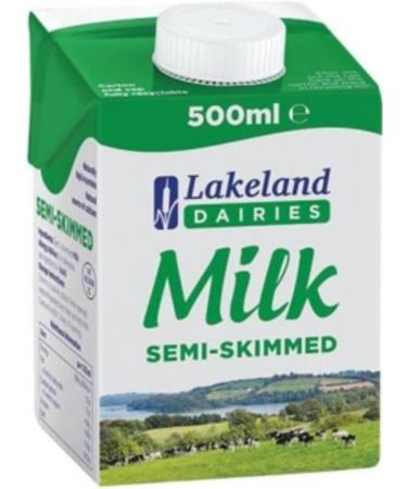 Lakeland Semi-Skimmed Milk 500ml (Pack of 12) - Buy Online on SooperMarket.com