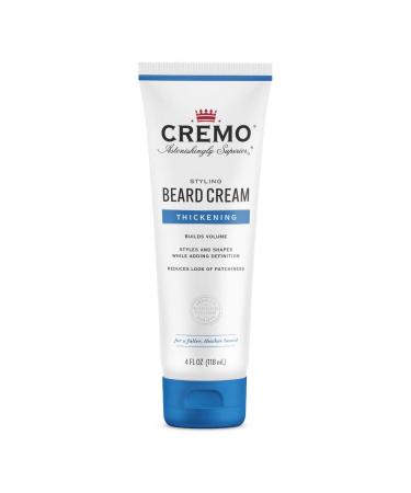 Cremo Thickening Beard Cream 4 Fluid Ounce (pack Of 3) Unscented 4 Fl Oz (Pack of 3)