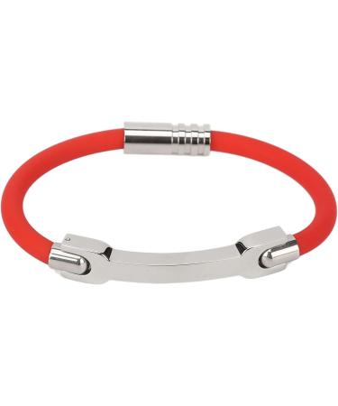 Buy Red Balance Bracelet Wristband - Silicone Negative Ion Washable for Running - International Shipping Available - Buy Online on SooperMarket.com