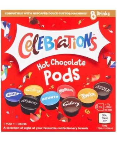 Premier Life Store Celebrations Hot Chocolate Drink Pods 128g - Buy Online on SooperMarket.com