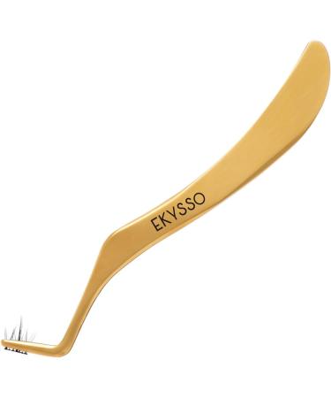 EKYSSO Eyelash Applicator Tools Set 2 PCS DIY Cluster Lash Tweezers Eyelash Clusters Tweezers for False Lashes Professional Curved Eyelashes Extension Tweezer for Individual Cluster Strip Lashes. - Buy Online on SooperMarket.com