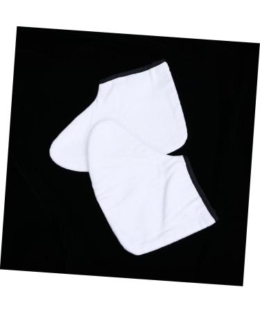 FOMIYES 1 Pair Wax Foot Spa Wax Foot Mask Paraffin Feet Socks Paraffin Foot Covers Wax Foot Wrap Paraffin Foot Liners Feet Spa Cover Wax Foot Dip Wax Mittens Foot Wax White Moisturiser - Buy Online on SooperMarket.com