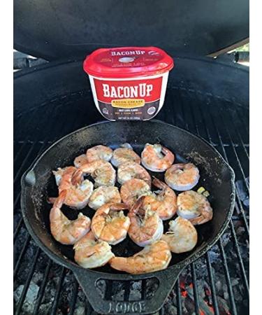 Bacon Up Bacon Grease for Cooking - 14 Ounce Tub with Mini Spoon | Authentic Bacon Fat for Frying, Baking | Triple-Filtered, No Carbs, Gluten-Free & Shelf-Stable - Buy Online on SooperMarket.com