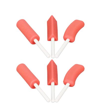 Portable safe flexible leveling shell of orthodontic pacifiers Professional silicone packaging 6 (taste red strawberry)