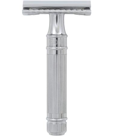 Edwin Jagger Double Edge Safety Razor - Premium Stainless Steel Shaving Tool - Buy Online on SooperMarket.com
