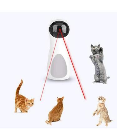 Cat Laser Toy Automatic Interactive Cat Laser Toy Pet Chasing Toy Cat Laser Pointer Cat Light Toy Laser Cat Indoor Electric Toy for Chasing USB Rechargeable Pet Teasing Toy Kitten Laser Toy Handheld