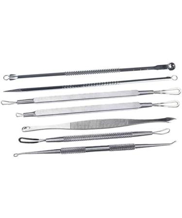 PLAFOPE 14 Pcs Blackhead Removal Extractor Tools Comedone Extractor Blackhead Extractor Silver - Buy Online on SooperMarket.com