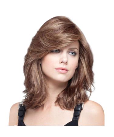 Buy AMhomely Women's Oblique Bangs Curly Wig - 32CM Long Hair for International Shipping - Buy Online on SooperMarket.com