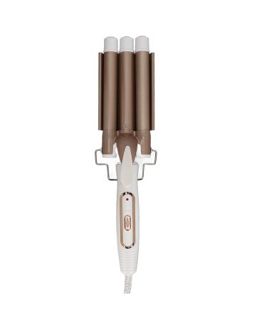 3 Barrel Curling Iron Adjustable Temperature Soft and Shiny Waves Suitable for All Hair Types 360 Rotating Cord Hair Salon and Home Use (US Plug)