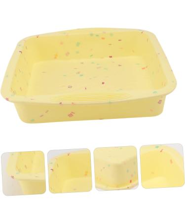 IMIKEYA 3 Pcs Cake Mold Roasting Pan Baking Pans Cupcakes Cupcake Pans Silicone Baking Molds Silicone Mold Silicone Baking Pan Non-Stick Baking Mold Silicone Bakeware Oven Silica Gel Fudge 26.5x24.5cmx3pcs Yellowx3pcs - Buy Online on SooperMarket.com