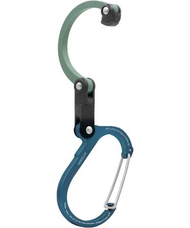 HEROCLIP Snap Hook & Hook (Medium) - Mint Teal for Camping Backpacking & Garage | International Shipping Available - Buy Online on SooperMarket.com