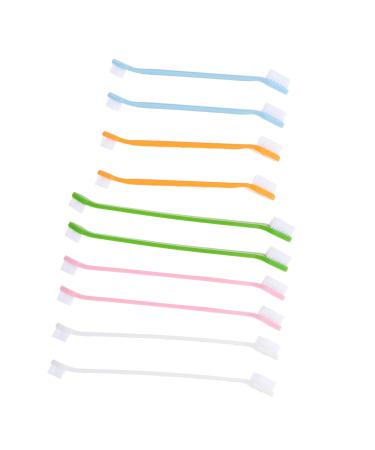CORHAD 10pcs Supplies Nylon Oral Dog Pet Puppy for Clean Tooth Dual-head Portable Pets Handheld Small