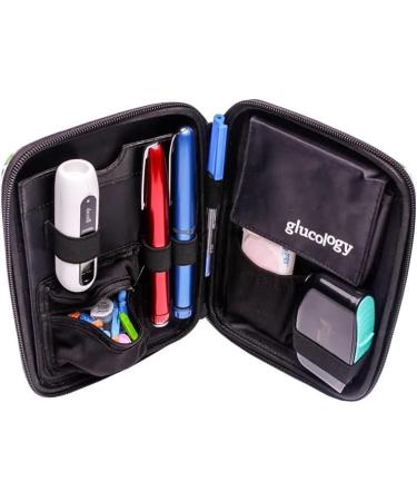 Glucology Classic Diabetes Travel Essentials - Diabetes Classic Case and 3 Pack of Pocket needle bins (Cactus Classic Case) - Buy Online on SooperMarket.com