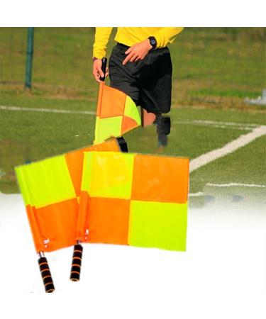 2Pcs Water Proof Linesman Referee Flags for Soccer Football Match with Storage Bag - 13.78'' x 13.78 - Buy Online on SooperMarket.com