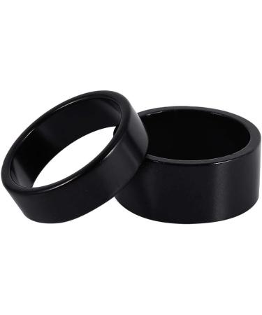 Dioche 4Pcs Aluminum Alloy Bike Headset Spacer Set - 5mm/10mm/15mm/20mm Black - Buy Online on SooperMarket.com