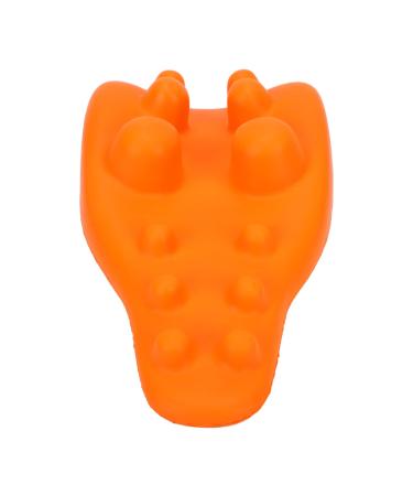 Neck traction cushion gentle stretching soft foam-neck traction device nude tendon with several massage points for neck pain