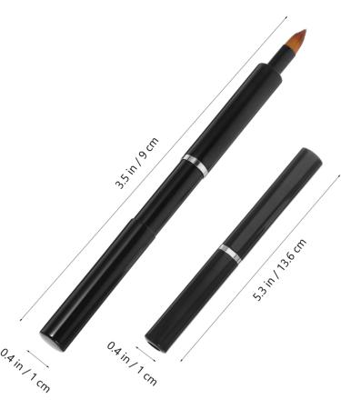 PLAFOPE Portable Lip Brush Lipstick Makeup Brush for Women Lip Balm Applicator Lip Gloss Brush Lip Brush for Women Lip Brush Wand Lip Gloss Applicator Lip Makeup Tools Aluminum 13.40X0.90X0.90CM Black - Buy Online on SooperMarket.com