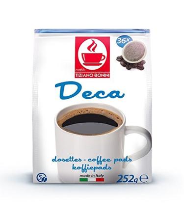 Bonini Coffee Pads for Senseo - Deca 2 x 36 Pods decaffeinated (72 Pods 504g)