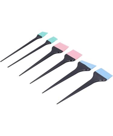 6pcs Silicone Hair Dye Brush Set Home Barber Shop Hair Coloring Salon Dye Tools - Buy Online on SooperMarket.com