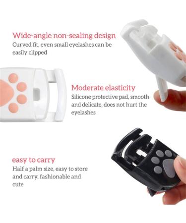 Dajidafu Eyelash Curlers with Silicone Pads Manual Quick Eye Lash Curling Clips Girls Professional Cosmetics Tool Supplies White - Buy Online on SooperMarket.com